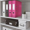 BIBLIORAFT PLASTIFIAT 8CM ROZ METALIZAT WOW LEITZ - imagine 5
