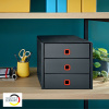 CABINET 3 SERTARE GRI ANTRACIT COSY CLICK&STORE LEITZ - imagine 2
