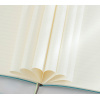 CAIET BIROU A5 96 FILE DICTANDO COPERTA IMITATIE PIELE ALB NUSIGN DELI - imagine 4