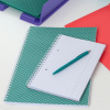 CAIET BIROU SPIRA A4 80 FILE ARITMETICA VERDE COPERTA CARTON COLOUR'BREEZE ESSELTE - imagine 3