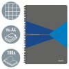 CAIET BIROU SPIRA A4 ARITMETICA ALBASTRU COPERTA PP OFFICE LEITZ - imagine 2