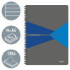 CAIET BIROU SPIRA A4 DICTANDO ALBASTRU COPERTA PP OFFICE LEITZ - imagine 2