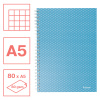 CAIET BIROU SPIRA A5 80 FILE ARITMETICA ALBASTRU COPERTA CARTON COLOUR'BREEZE ESSELTE - imagine 2