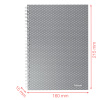CAIET BIROU SPIRA A5 80 FILE ARITMETICA ALBASTRU COPERTA CARTON COLOUR'BREEZE ESSELTE - imagine 5