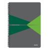 CAIET BIROU SPIRA A5 ARITMETICA VERDE COPERTA PP OFFICE LEITZ