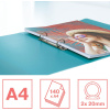 CAIET MECANIC A4 2 INELE 25MM/32MM COPERTA FLEXIBILA VERDE COLOUR'BREEZE ESSELTE - imagine 5