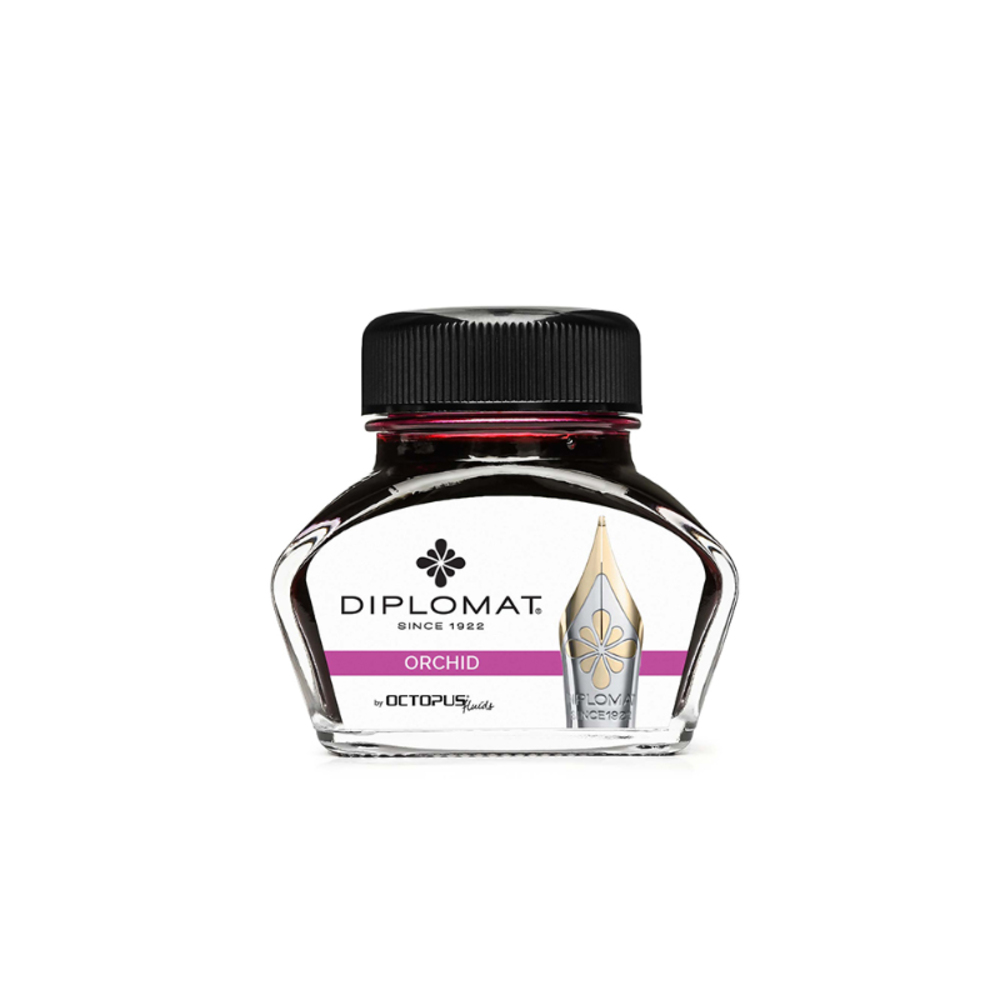 Calimara cu cerneala DIPLOMAT Octopus, 30 ml - roz fucsia - imagine 2