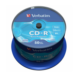 CD-R 50/SET VERBATIM 700MB 52X EXTRA PROTECTION 43351