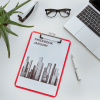 CLIPBOARD SIMPLU ROSU WOW LEITZ - imagine 2
