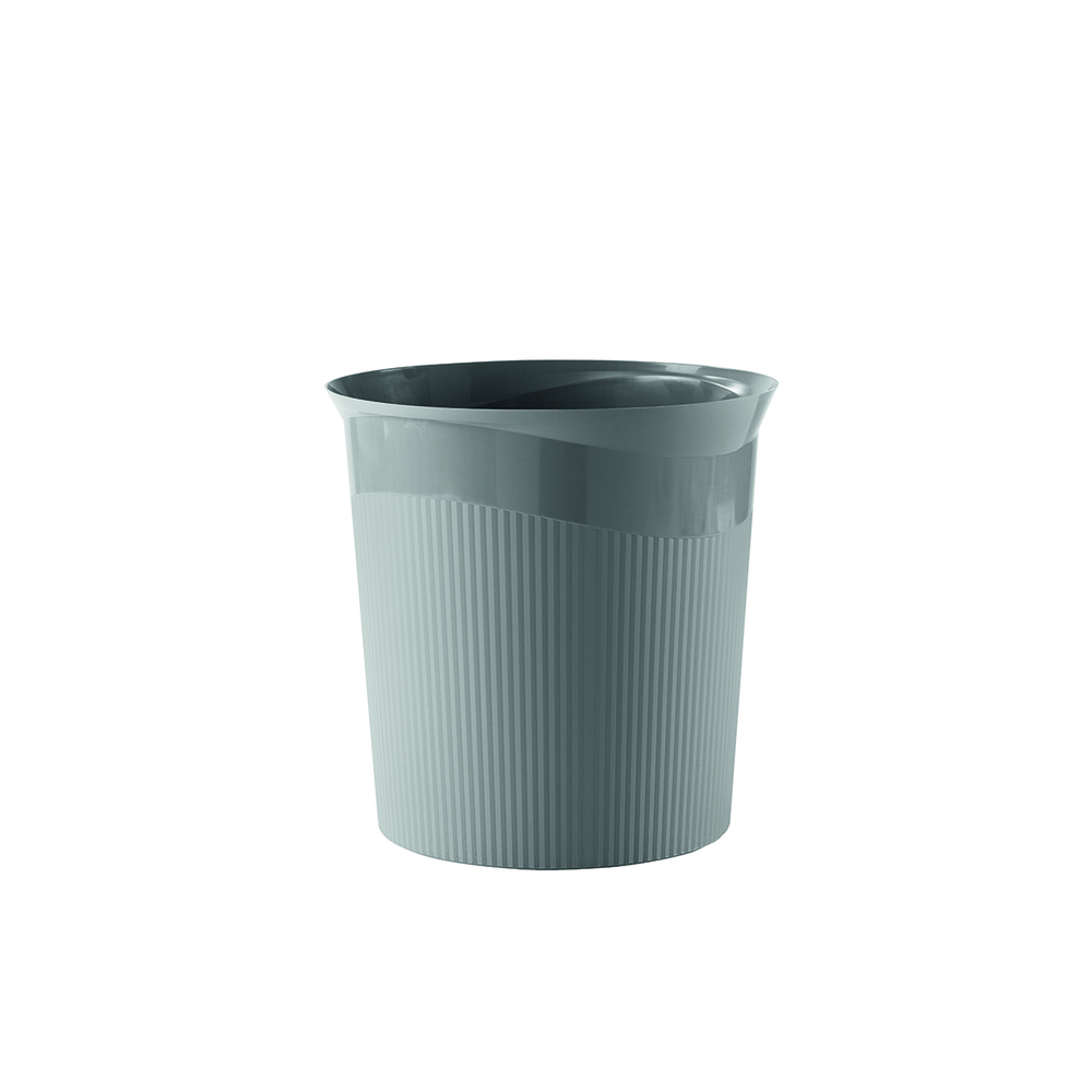 Cos de birou pentru hartii, 13 litri, HAN Re-Loop - gri inchis - imagine 2
