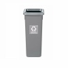 Cos plastic reciclare selectiva, capacitate 20l, PLAFOR Fit - gri cu capac gri - altele - imagine 2