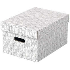 CUTIE DEPOZITARE CU CAPAC 36 x 26 x 20 CM ALBA RECYCLED FSC 3/SET ESSELTE