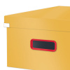 CUTIE DEPOZITARE CU CAPAC SI MANER PLIABILA 36 x 20 x 48 CM GALBEN CHIHLIMBAR COSY LEITZ - imagine 3