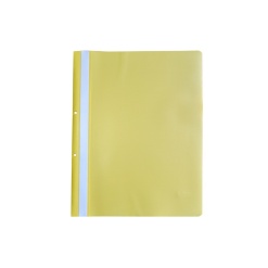 Alternative view of Dosar plastic PP cu sina, cu gauri, grosime 120/180 microni, 10 buc/set, Optima - galben