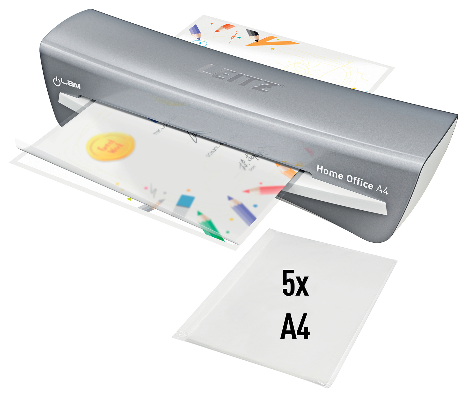 LAMINATOR A4 ILAM HOME OFFICE GRI LEITZ - imagine 2