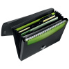 MAPA PLASTIC 5 COMPARTIMENTE NEGRU RECYCLE LEITZ - imagine 3