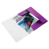MAPA PLASTIC CU ELASTIC MOV METALIZAT WOW LEITZ - imagine 3