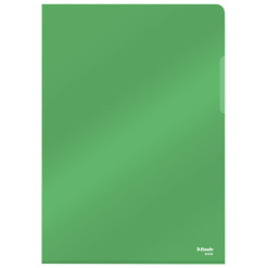 MAPA PROTECTIE A4 CRISTAL TIP L VERDE 25/SET 150 MICRONI ESSELTE