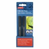 Marker DERWENT Professional, pt amestec si estompare, 2 buc/set, varf tip glont, 2 si 4 mm, negru - imagine 2