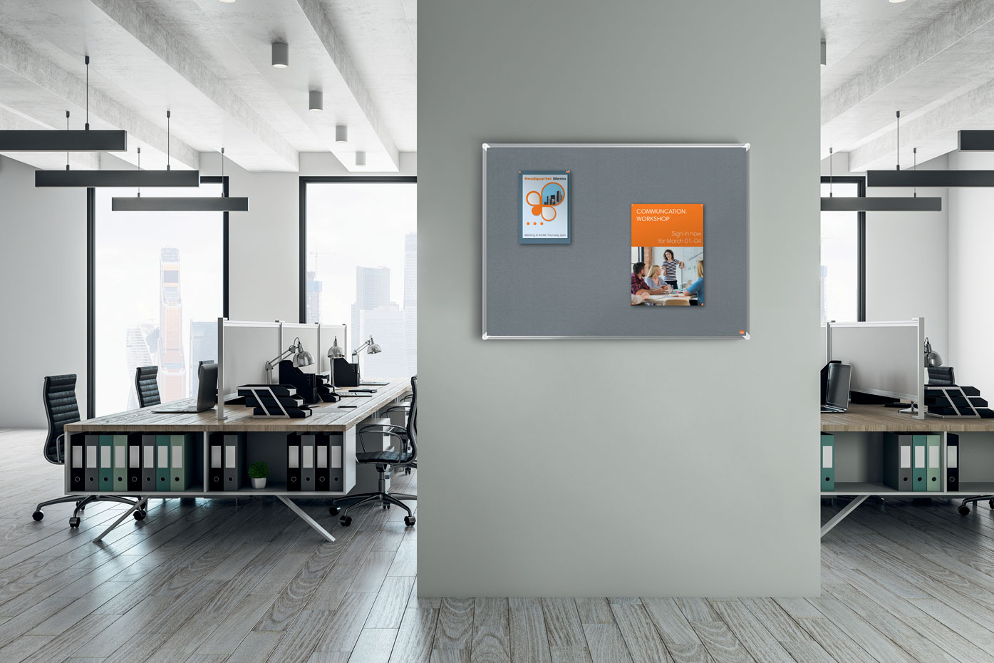 PANOU PLUTA 60 X 45 CM RAMA ALUMINIU PREMIUM PLUS NOBO - imagine 3