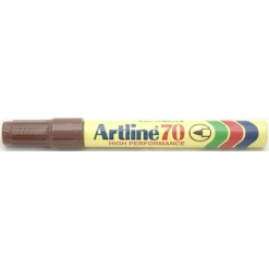 Alternative view of Permanent marker ARTLINE 70, corp metalic, varf rotund 1.5mm - maro