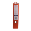 Biblioraft A4, plastifiat PP/paper, margine metalica, 75 mm, Optima Classic - portocaliu