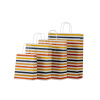 PUNGA HARTIE MANER RASUCIT 22 x 10 x 31 CM ALB STRIATII PAPIROTI - imagine 2
