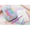 SET CADOU 10 CREIOANE COLORATE SPARKLE JUMBO PASTEL FABER-CASTELL - imagine 2