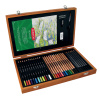 SET COMPLET DESEN 35 BUC CUTIE LEMN DERWENT ACADEMY