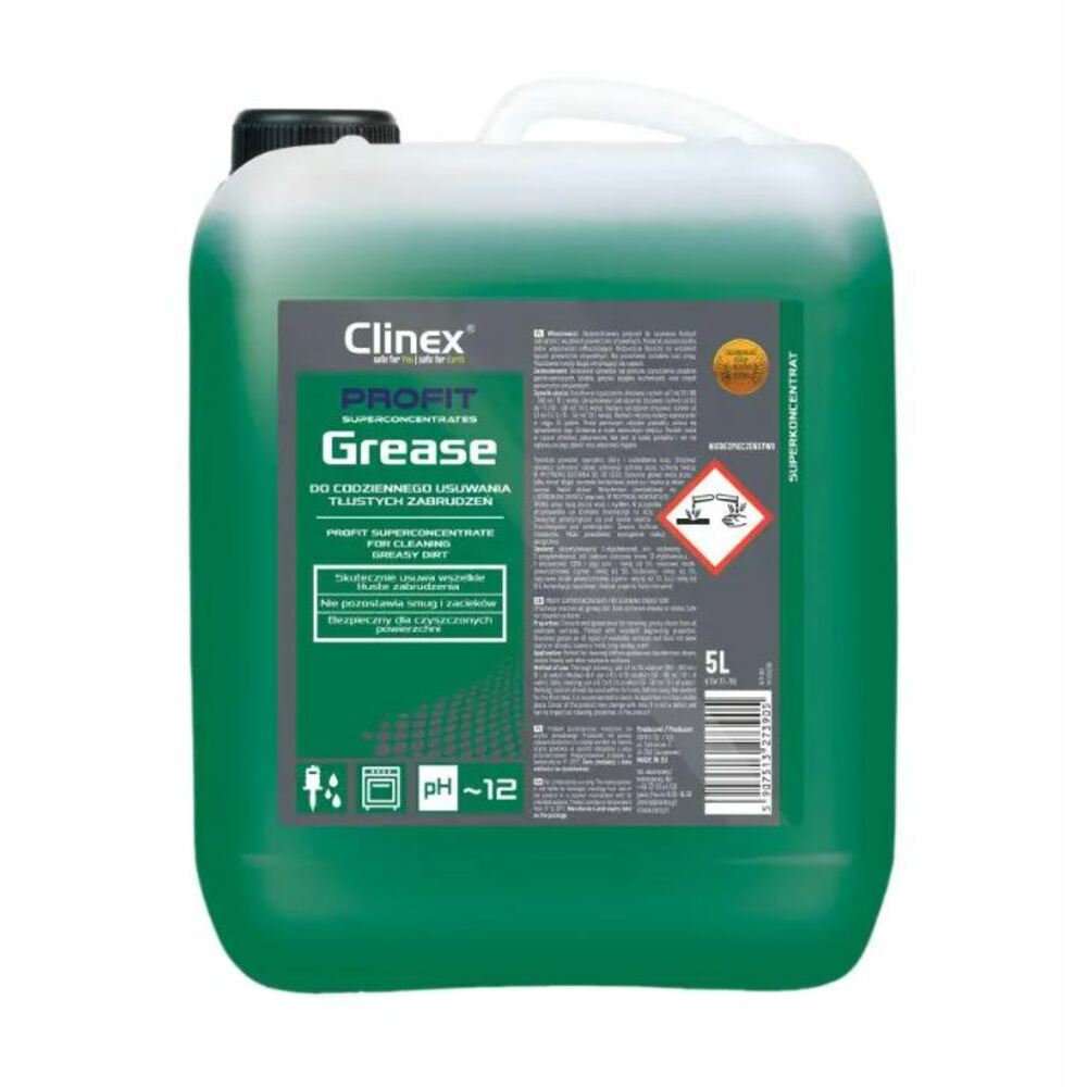 CLINEX PROFIT Grease, 5litri, superconcentrat, curatare grasime de pe supraf rezistente la apa - imagine 2