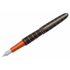 Stilou DIPLOMAT Elox Ring, cu penita M, din otel inoxidabil - black orange - imagine 2