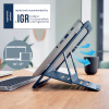 SUPORT ERGONOMIC PENTRU LAPTOP AJUSTABIL GRI CARBUNE SLIM LEITZ - imagine 2