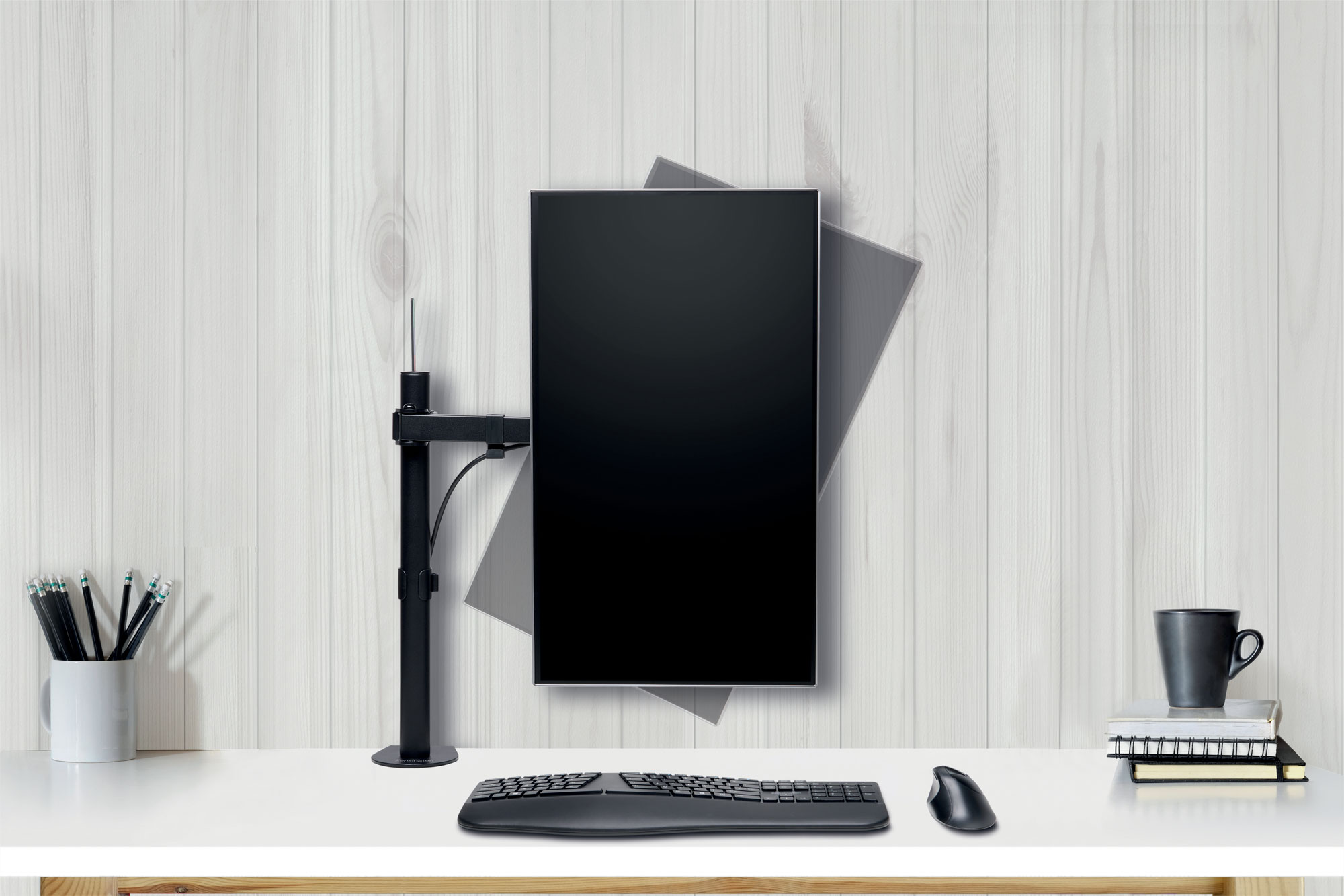 SUPORT MONITOR SMARTFIT BRAT AJUSLABIL NEGRU KENSINGTON - imagine 4