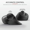 MOUSE TRUST, "Verro Ergonomic", PC sau NB, wireless, 2.4GHz, optic, 1600 dpi, butoane/scroll 6/1, buton selectare viteza, negru, "TR-23507" (timbru verde 0.18 lei) - imagine 3