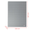 CAIET BIROU SPIRA A4 80 FILE DICTANDO ALBASTRU COPERTA CARTON COLOUR'BREEZE ESSELTE - imagine 5