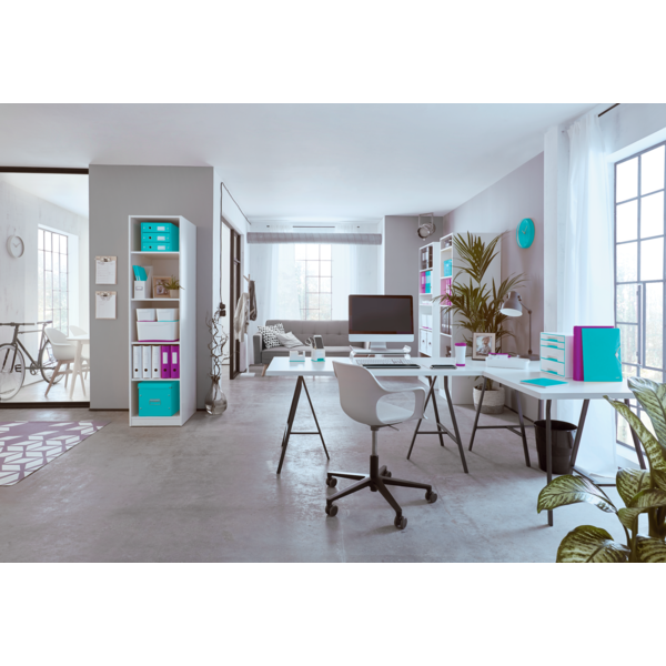 MAPA PREZENTARE 40 FOLII TURCOAZ METALIZAT WOW LEITZ - imagine 5