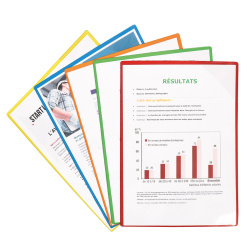 Buzunar magnetic Tarifold, A5, alb, 5 bucati/set