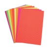 Carton ondulat A4, diverse culori neon, set 10 coli, Colorarte