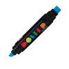 Marker permanent Fiorello Poster GR-1712, 2 capete - tesit 10mm / patrat 17mm - imagine 6