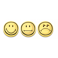 Carduri comunicare MAGNETOPLAN Smiley pozitiv, 100 buc/set