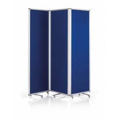 Panou prezentare MAGNETOPLAN mobil PLIABIL, 1810x1800x370 mm, albastru