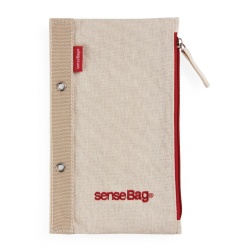 ETUI SenseBag cu fermoar si perforatii crÃ¨me