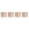 Magneti MAGNETOPLAN Design Wood Bej, Cub 20x20x20mm 4 bucati/set