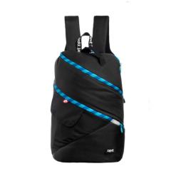 Rucsac ZIPIT Looper Premium - negru/turcoaz