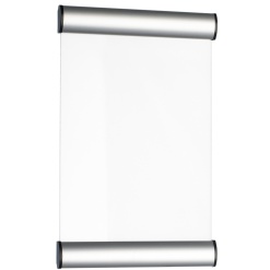 Suport metalic pentru nume, pentru semnalizare usa, 24 x 15 cm, ALCO