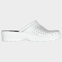 Saboti de dama albi din piele GOLDENFIT, GF LADY WHITE, marimea 41