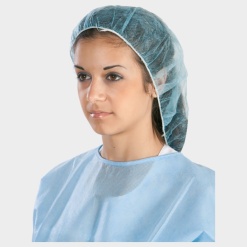 Capeline BONE oversize, unica folosinta, albastre, 100 bucati/set