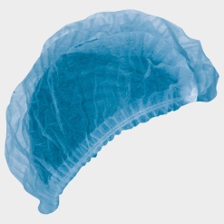 Capeline BONE CLIP, unica folosinta, albastre, 100 bucati/set