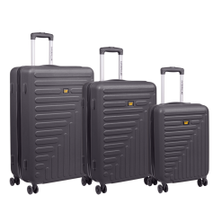 Set 3 trollere CATERPILLAR Rockford, 35L, 59L, 92L, ABS - negru