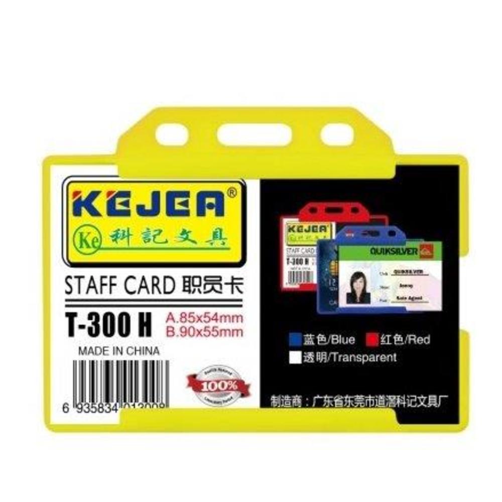 Suport PP-PVC rigid, pentru ID carduri, 85x54mm, orizontal, 5 buc/set, KEJEA - transparent